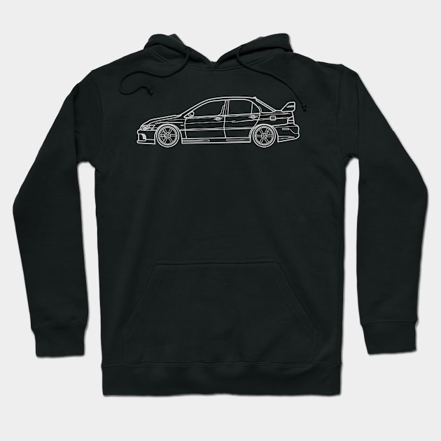 Mitsubishi Evo IX supercar Hoodie by Aurealis